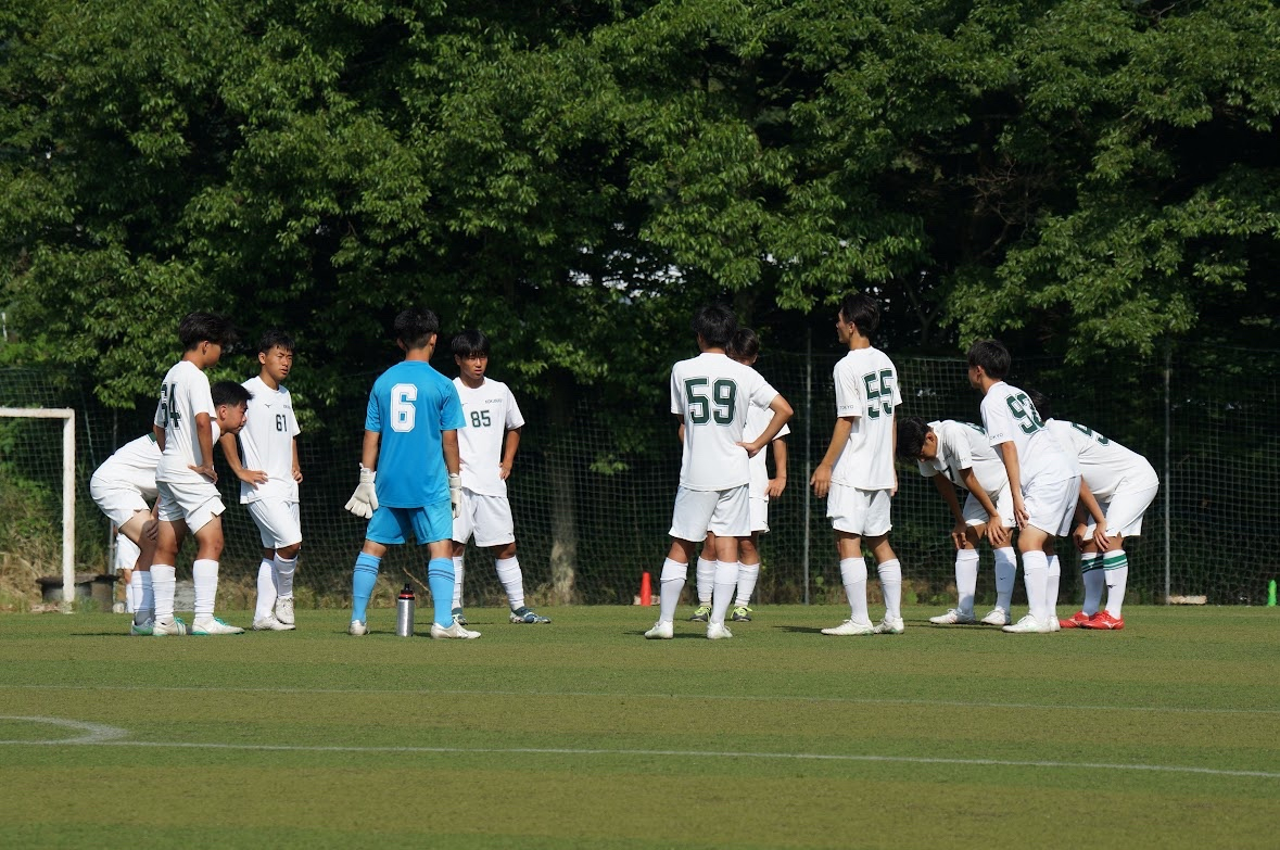 試合中　円陣後